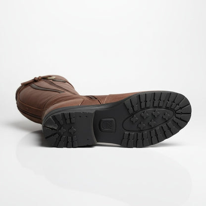 Bruna | Botas Cano Alto Mulher Equestres Couro Fivela