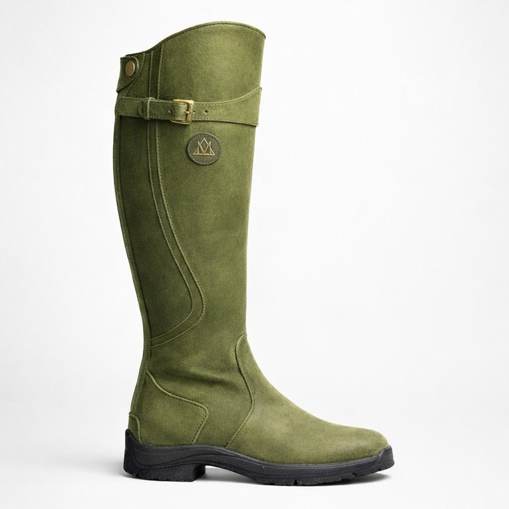 Bruna | Botas Cano Alto Mulher Equestres Couro Fivela