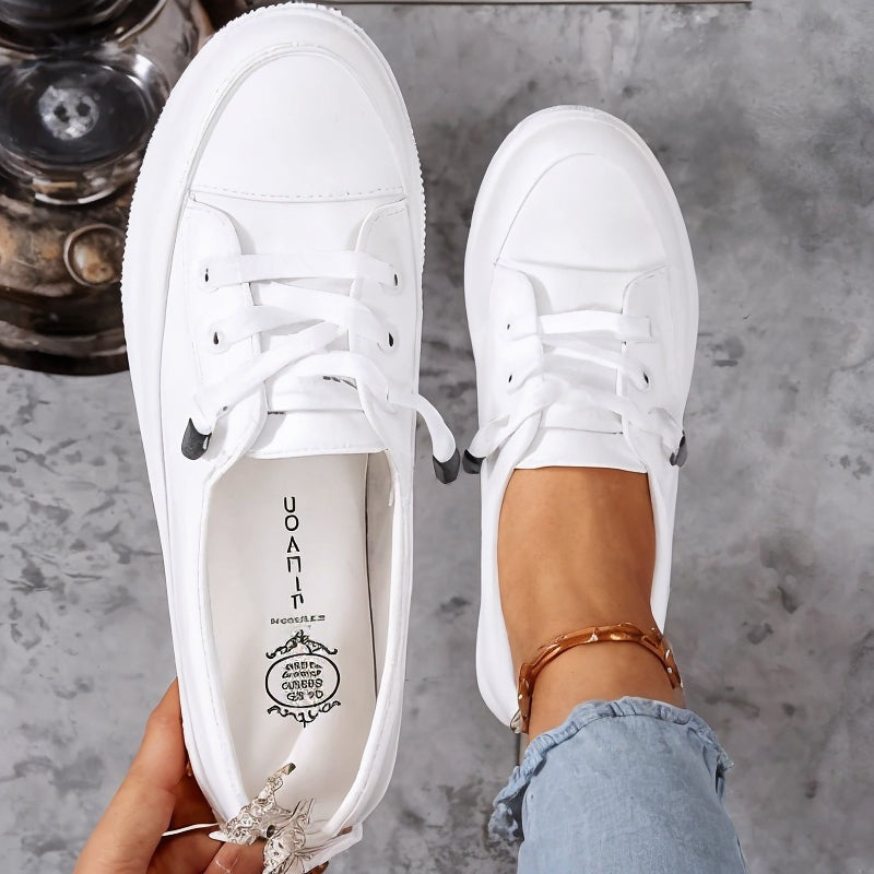 Gemma | Women's Classic Lace Up Sneakers Round Toe