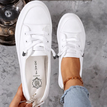 Gemma | Women's Classic Lace Up Sneakers Round Toe