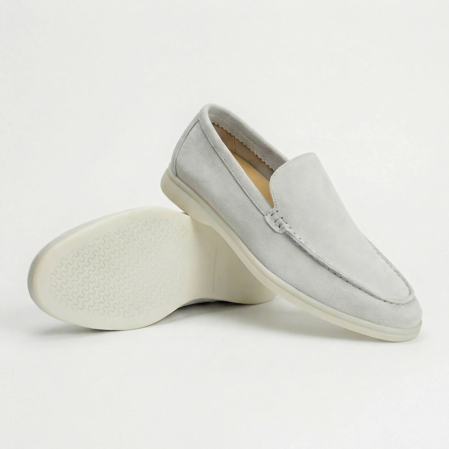 Carlos | Mocassins de Camurça Homem Sola Leve
