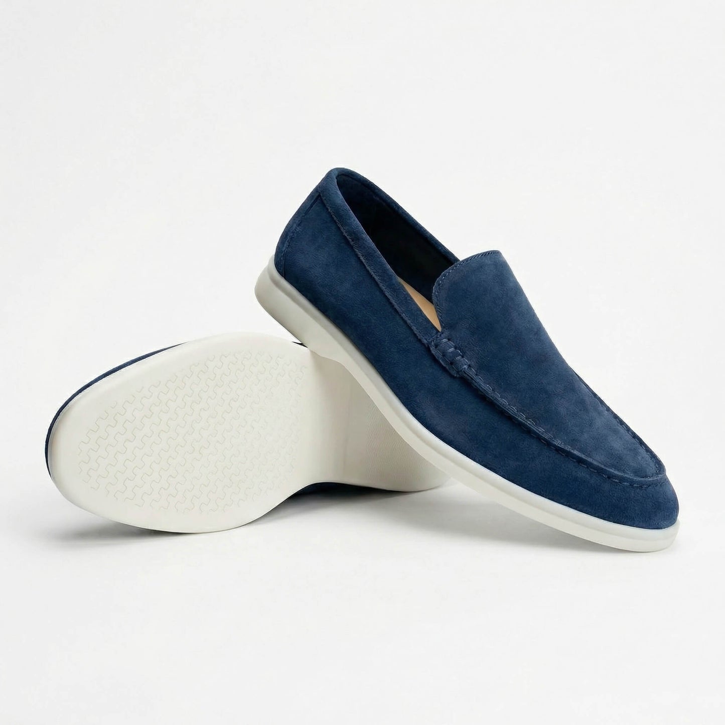 Carlos | Mocassins de Camurça Homem Sola Leve