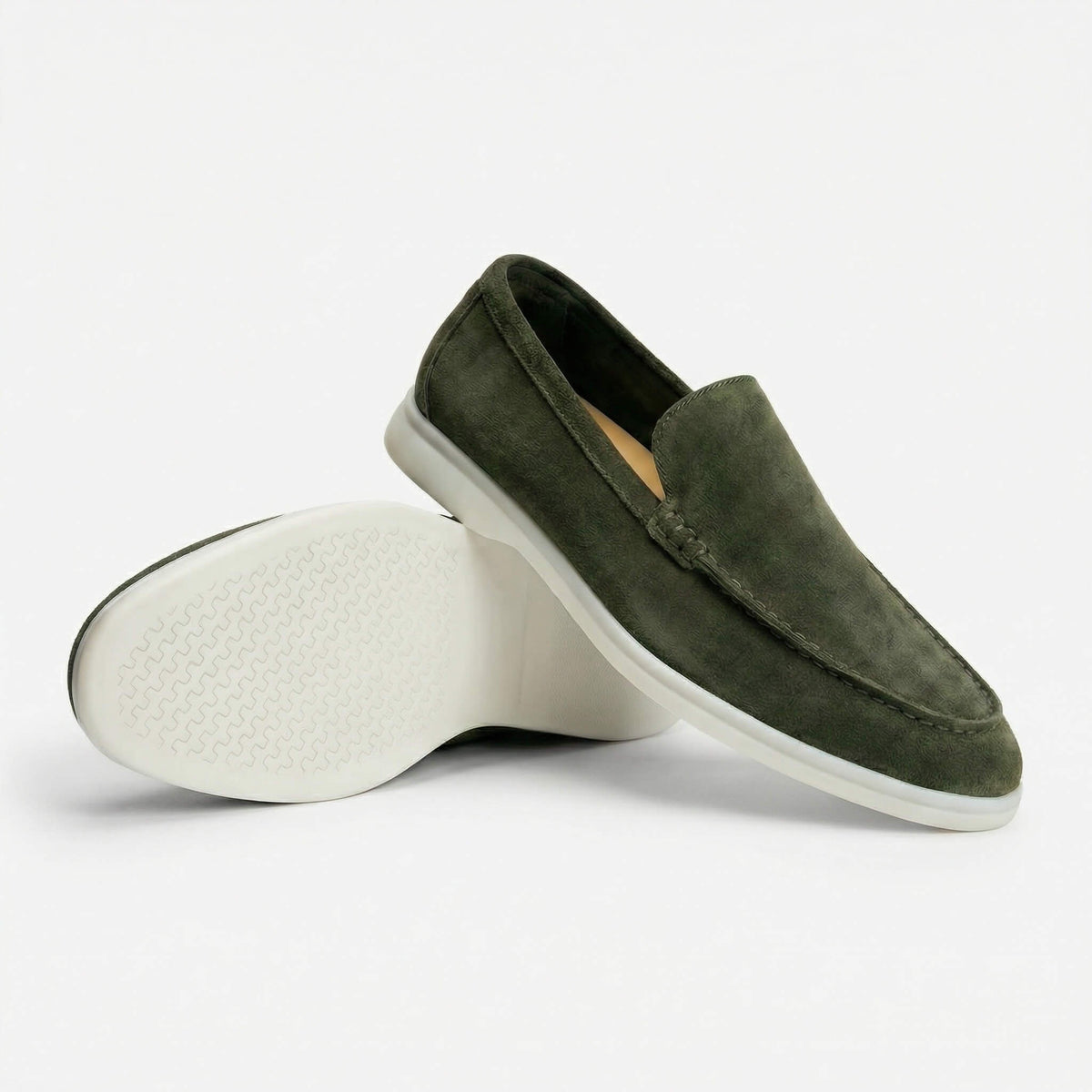 Carlos | Mocassins de Camurça Homem Sola Leve