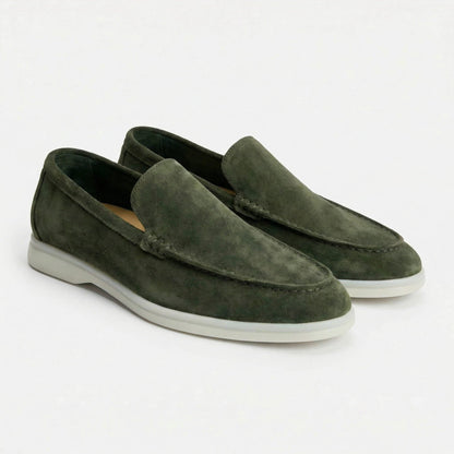 Carlos | Mocassins de Camurça Homem Sola Leve