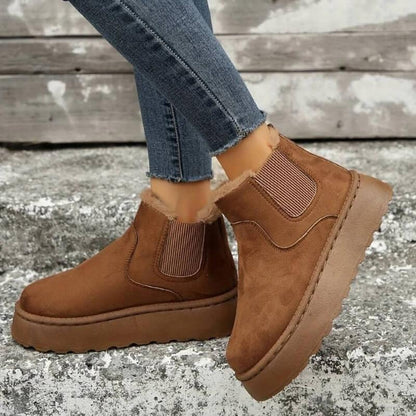 Carminho | Botins Mulher Forro Peluche Sola Plataforma