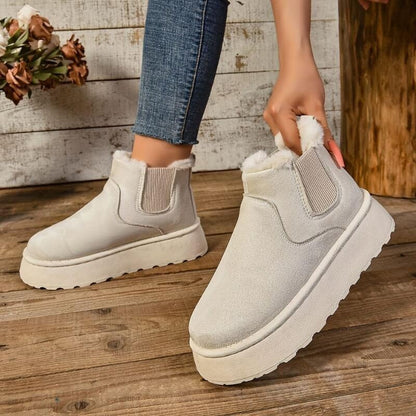 Carminho | Botins Mulher Forro Peluche Sola Plataforma