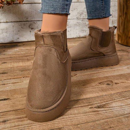 Carminho | Botins Mulher Forro Peluche Sola Plataforma