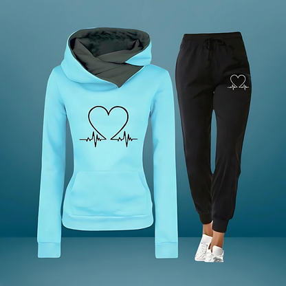 Carolina | Conjunto de Jogging Mulher com Capuz Estampado