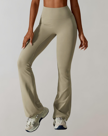 Catarina | Calças Wide Leg Cintura Alta Mulher Leggings Flare