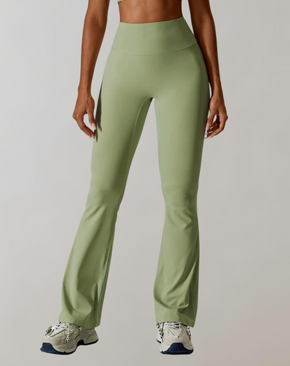 Catarina | Calças Wide Leg Cintura Alta Mulher Leggings Flare