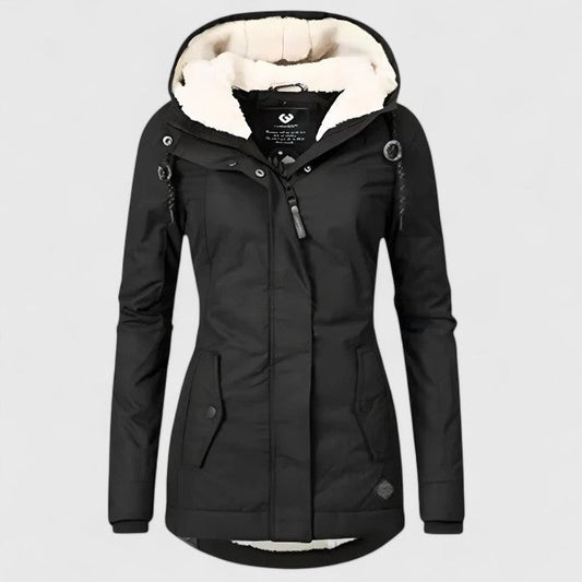 Cláudia | Parka Impermeável Mulher com Capuz Forrada