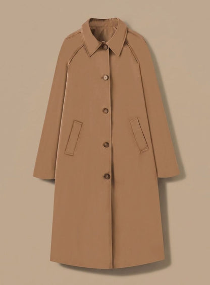 Cláudia | Trench Coat Comprido Mulher com Forro Xadrez