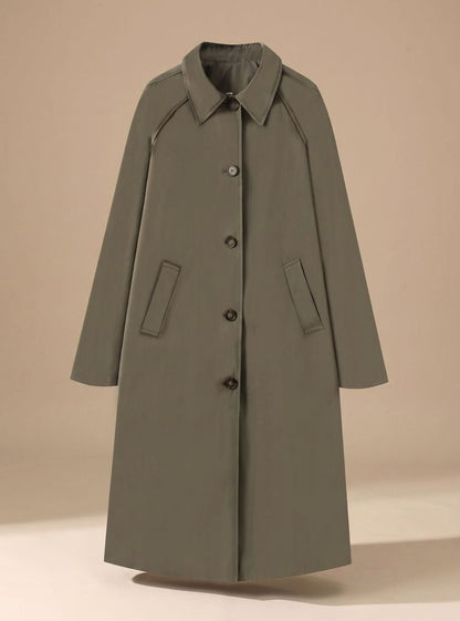 Cláudia | Trench Coat Comprido Mulher com Forro Xadrez