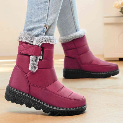 Clementine | Women's Winter Snow Boots with Fur-Look Trim