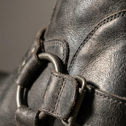 Constança | Botins Cowboy de Pele Mulher Fivela Metálica