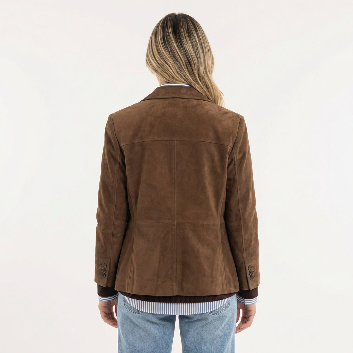 Constança | Casaco de Camurça Mulher Blazer Lapela
