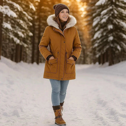Cordelia | Women's Waterproof Winter Snow Boots with Knit Cuff