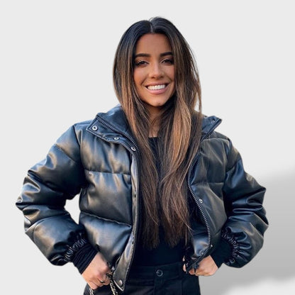 Daniela | Casaco Bomber Acolchoado de Polipele Mulher Curto