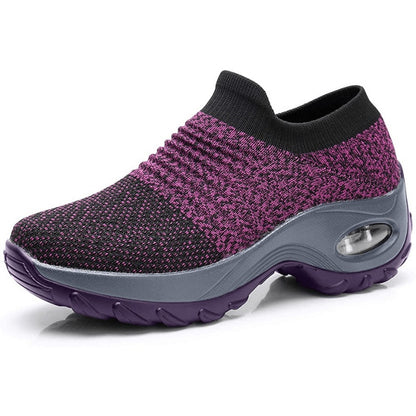 Paloma | Women's Knit Slip On Sneakers Air Cushion Sole