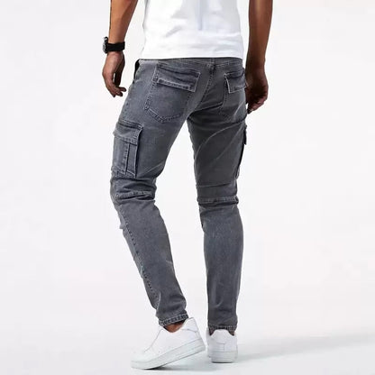 Dinis | Calças de Ganga Homem Cargo Slim Fit
