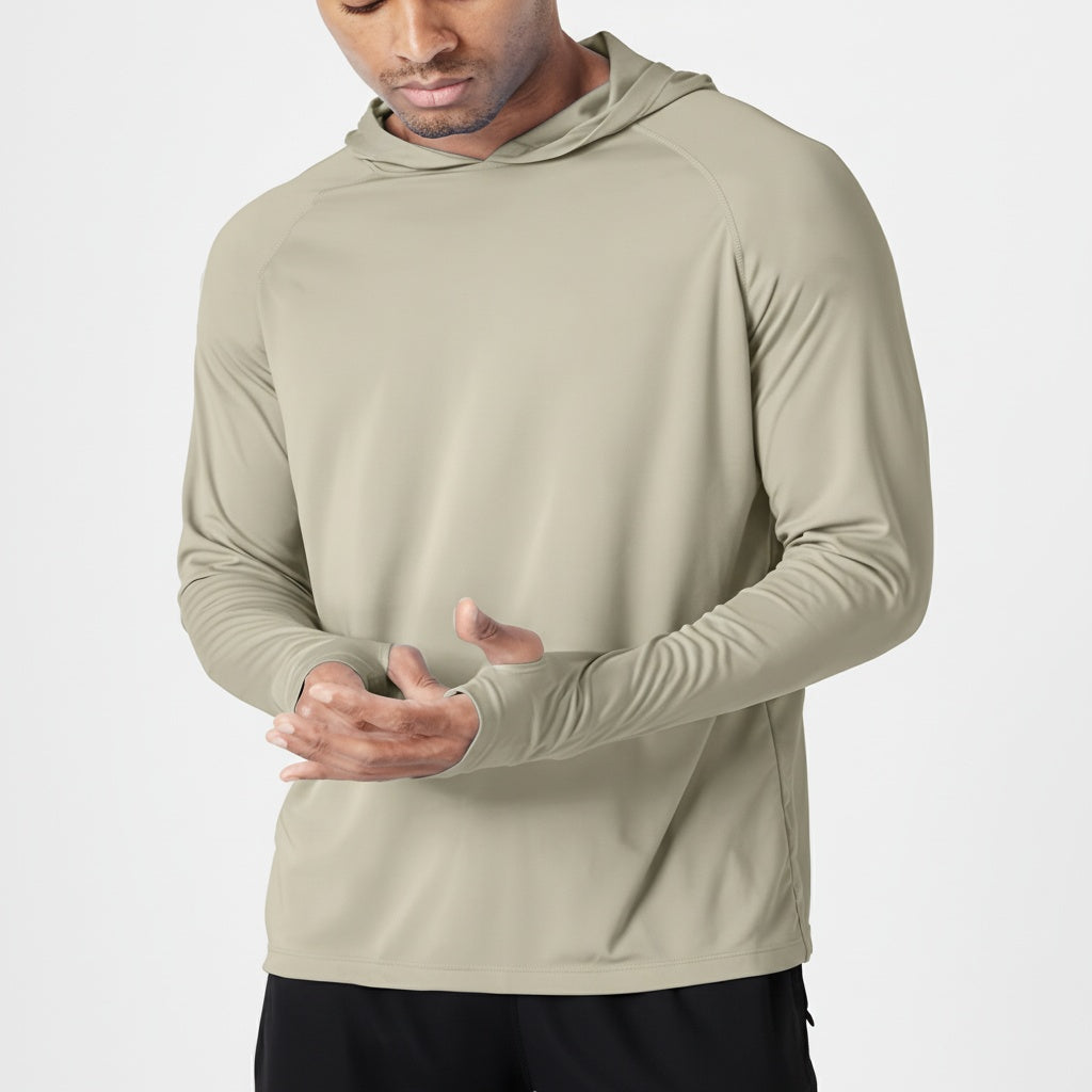 Diogo | Hoodie Homem Manga Comprida com Capuz Proteção UV