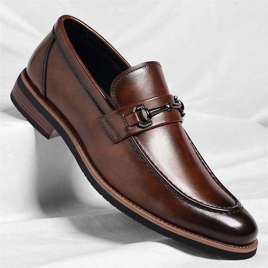 Diogo | Mocassins de Couro Homem com Detalhe em Metal