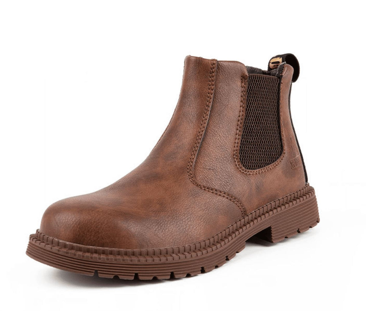Neil | Men's Faux Leather Chunky Chelsea Boots Lug Sole