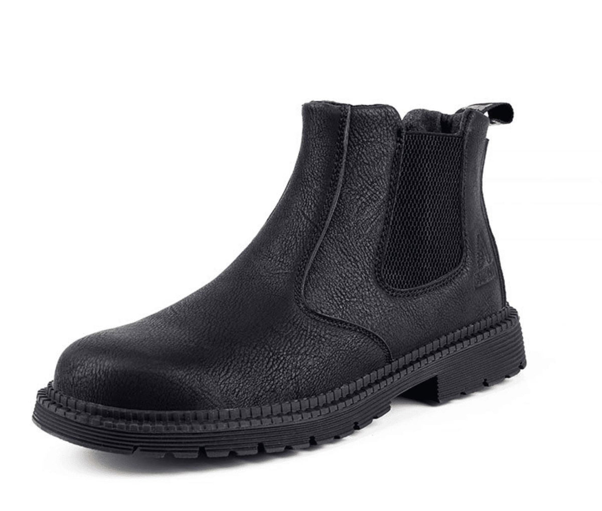 Neil | Men's Faux Leather Chunky Chelsea Boots Lug Sole
