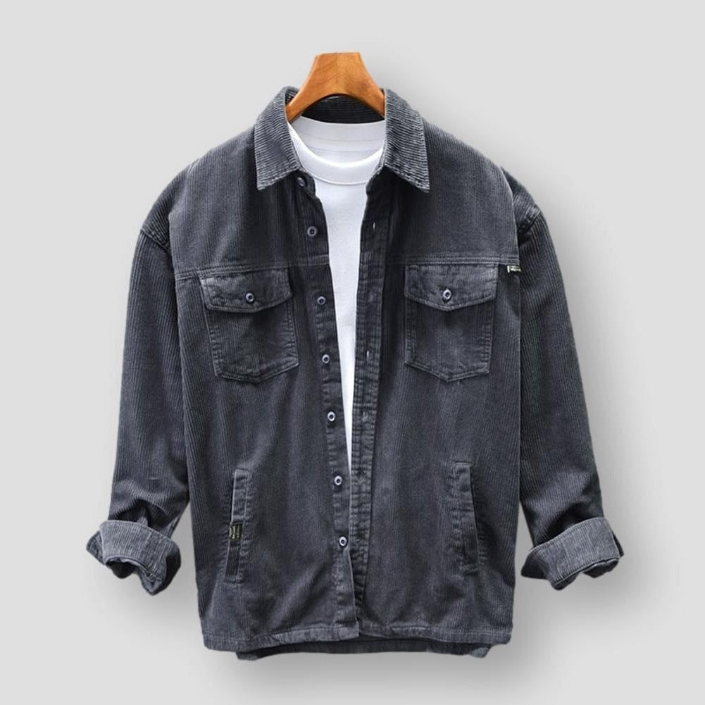 Everett | Men's Corduroy Jacket Shirt Style with Chest Pockets