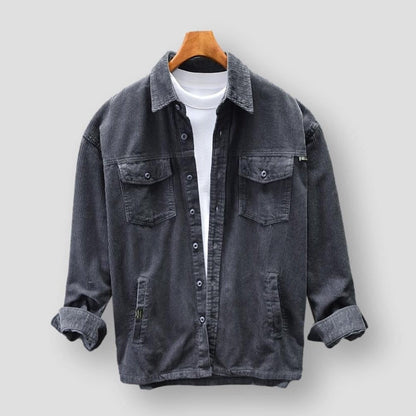 Everett | Men's Corduroy Jacket Shirt Style with Chest Pockets