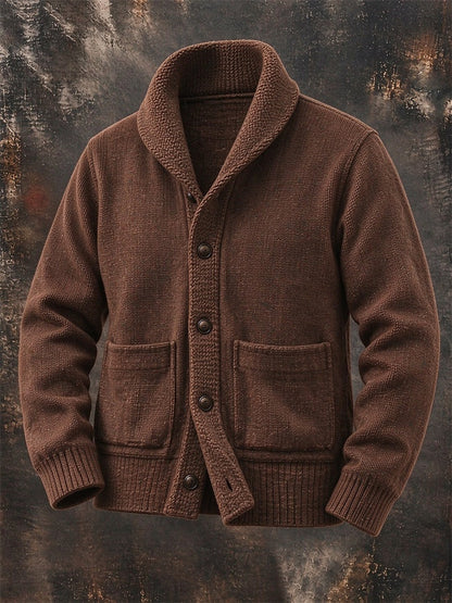 Everett | Men's Shawl Collar Cardigan Sweater with Pockets