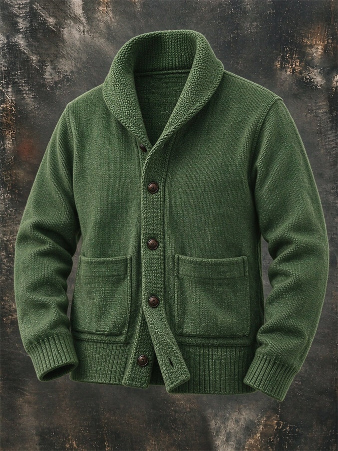 Everett | Men's Shawl Collar Cardigan Sweater with Pockets