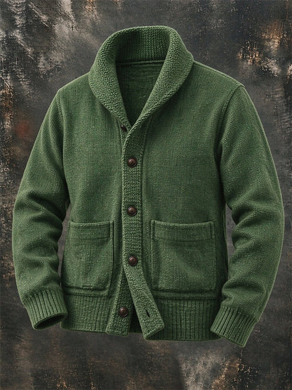 Everett | Men's Shawl Collar Cardigan Sweater with Pockets