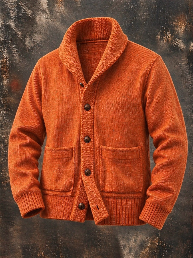 Everett | Men's Shawl Collar Cardigan Sweater with Pockets