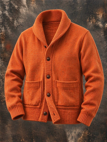 Everett | Men's Shawl Collar Cardigan Sweater with Pockets