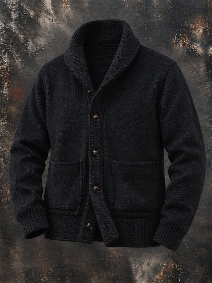 Everett | Men's Shawl Collar Cardigan Sweater with Pockets