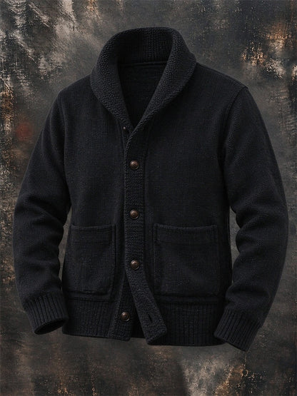 Everett | Men's Shawl Collar Cardigan Sweater with Pockets