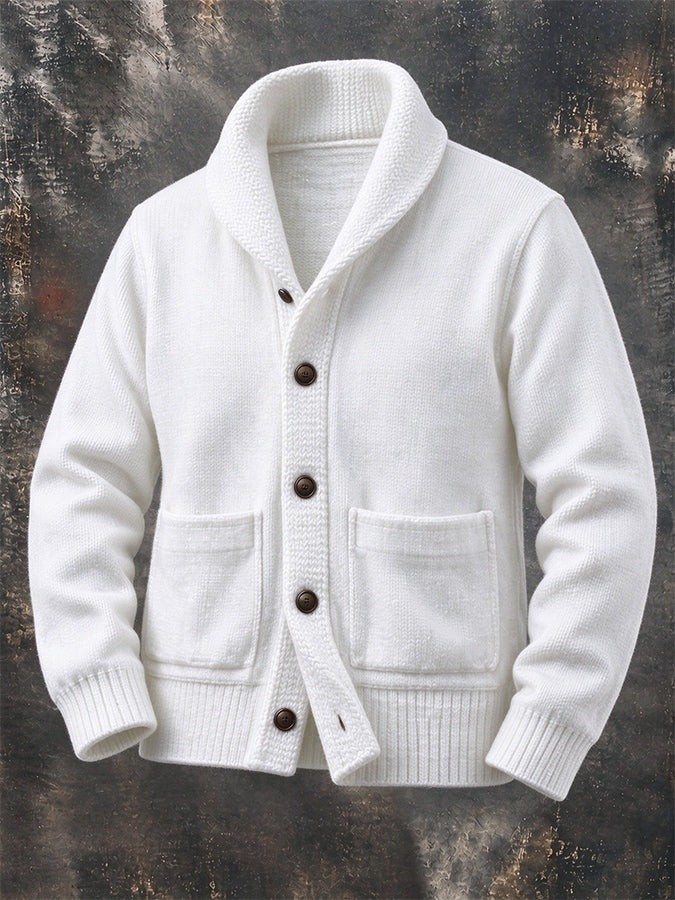 Everett | Men's Shawl Collar Cardigan Sweater with Pockets