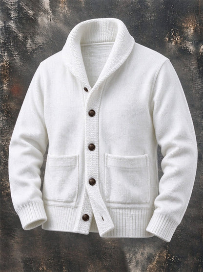 Everett | Men's Shawl Collar Cardigan Sweater with Pockets