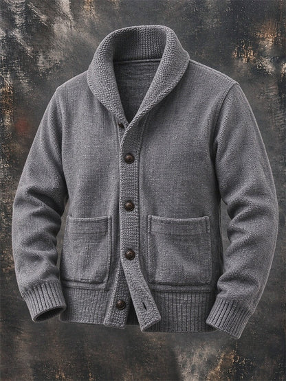 Everett | Men's Shawl Collar Cardigan Sweater with Pockets