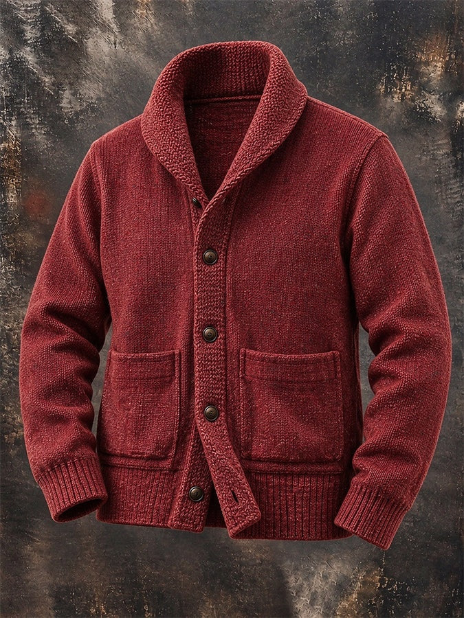 Everett | Men's Shawl Collar Cardigan Sweater with Pockets