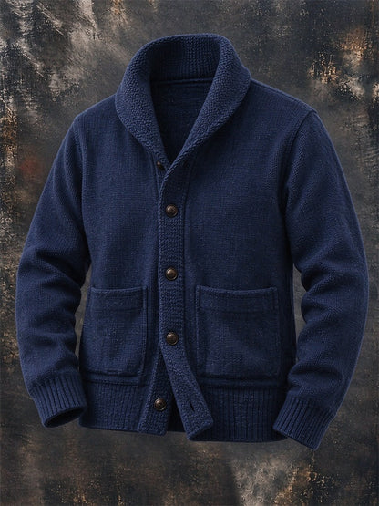Everett | Men's Shawl Collar Cardigan Sweater with Pockets