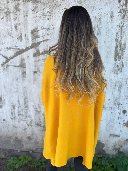 Fernanda | Camisola de Malha Oversize Mulher Decote V