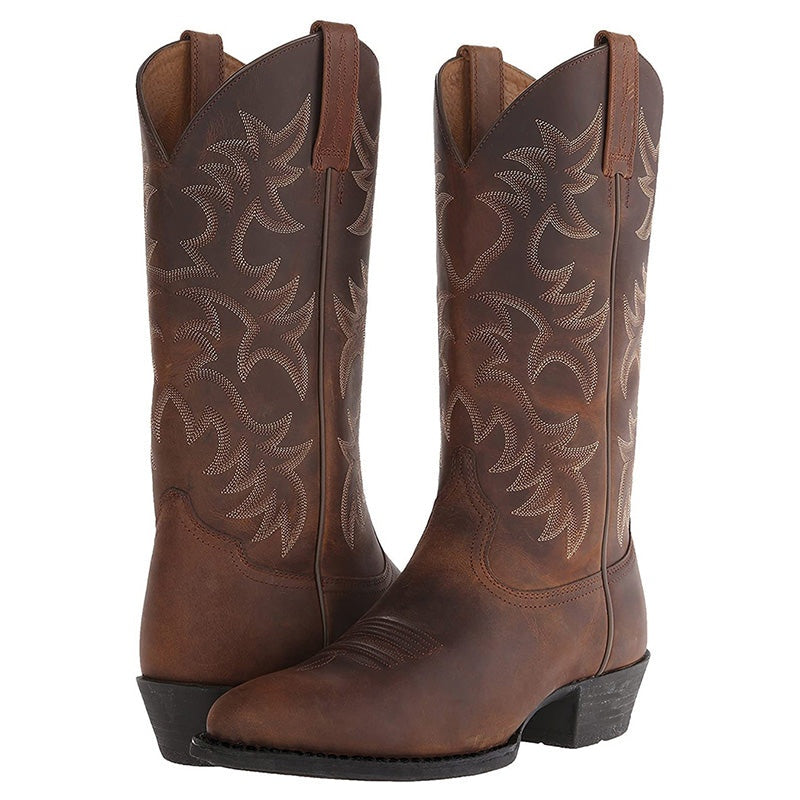 Filipa | Cowboy Boots Mulher Bordado Cano Médio