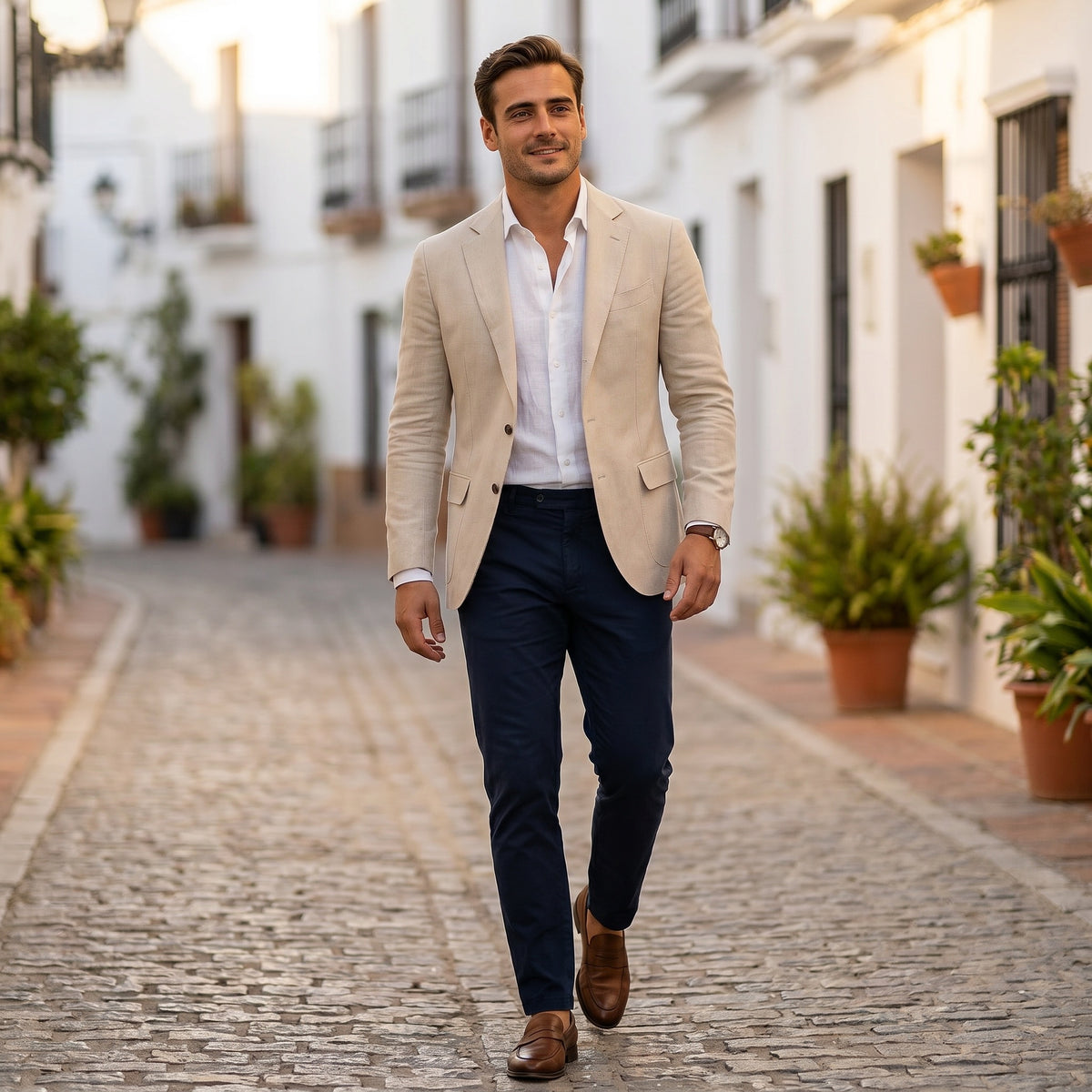 Filipe | Blazer Homem Americana Ajustada Botões