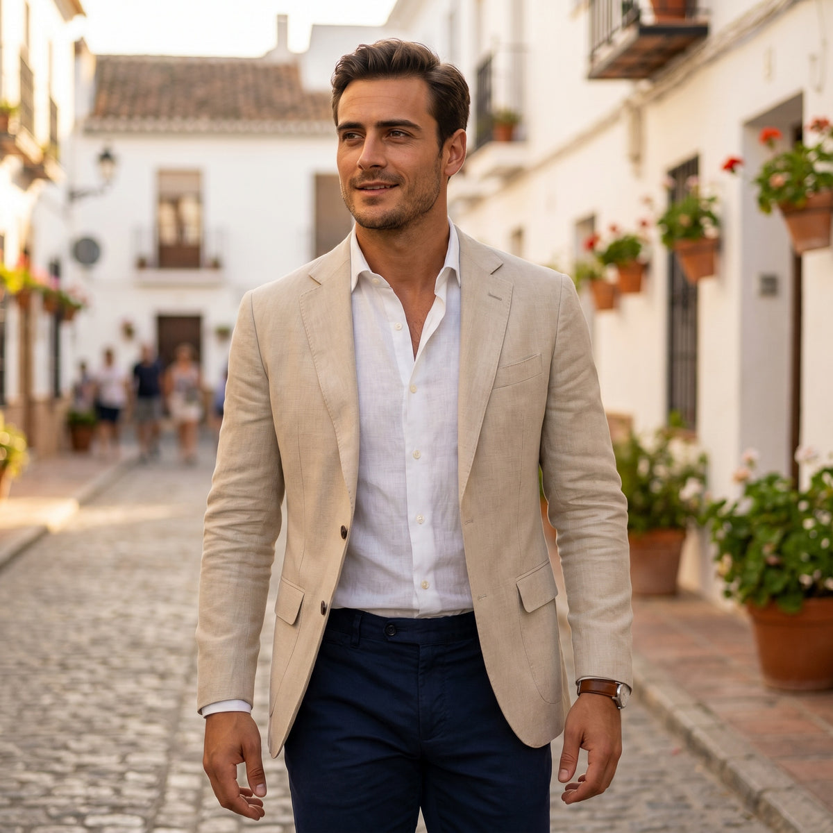 Filipe | Blazer Homem Americana Ajustada Botões