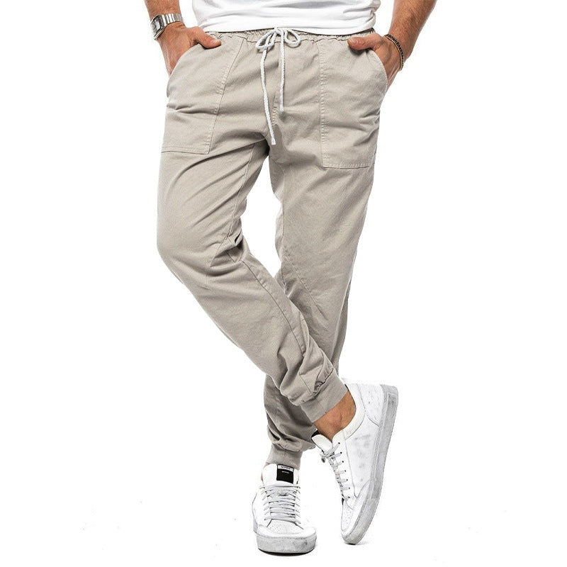 Filipe | Calças Chino Slim Homem Cintura Elástica com Cordão
