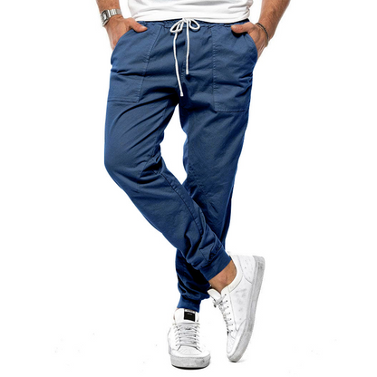 Filipe | Calças Chino Slim Homem Cintura Elástica com Cordão