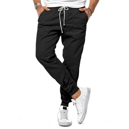 Filipe | Calças Chino Slim Homem Cintura Elástica com Cordão