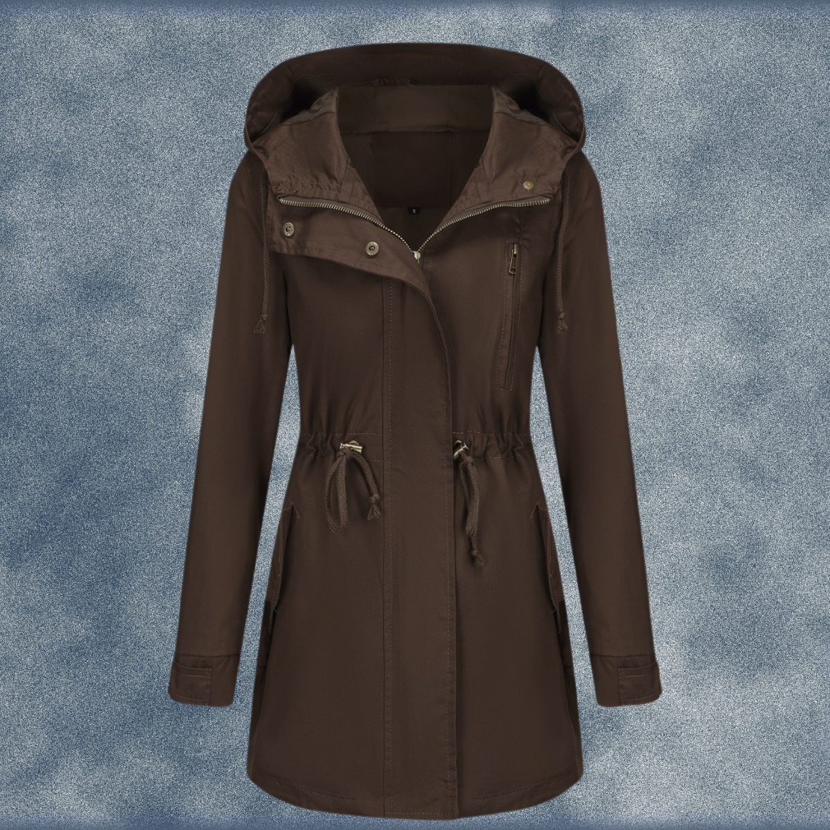 Florence | Women's Hooded Parka Jacket with Drawstring Waist